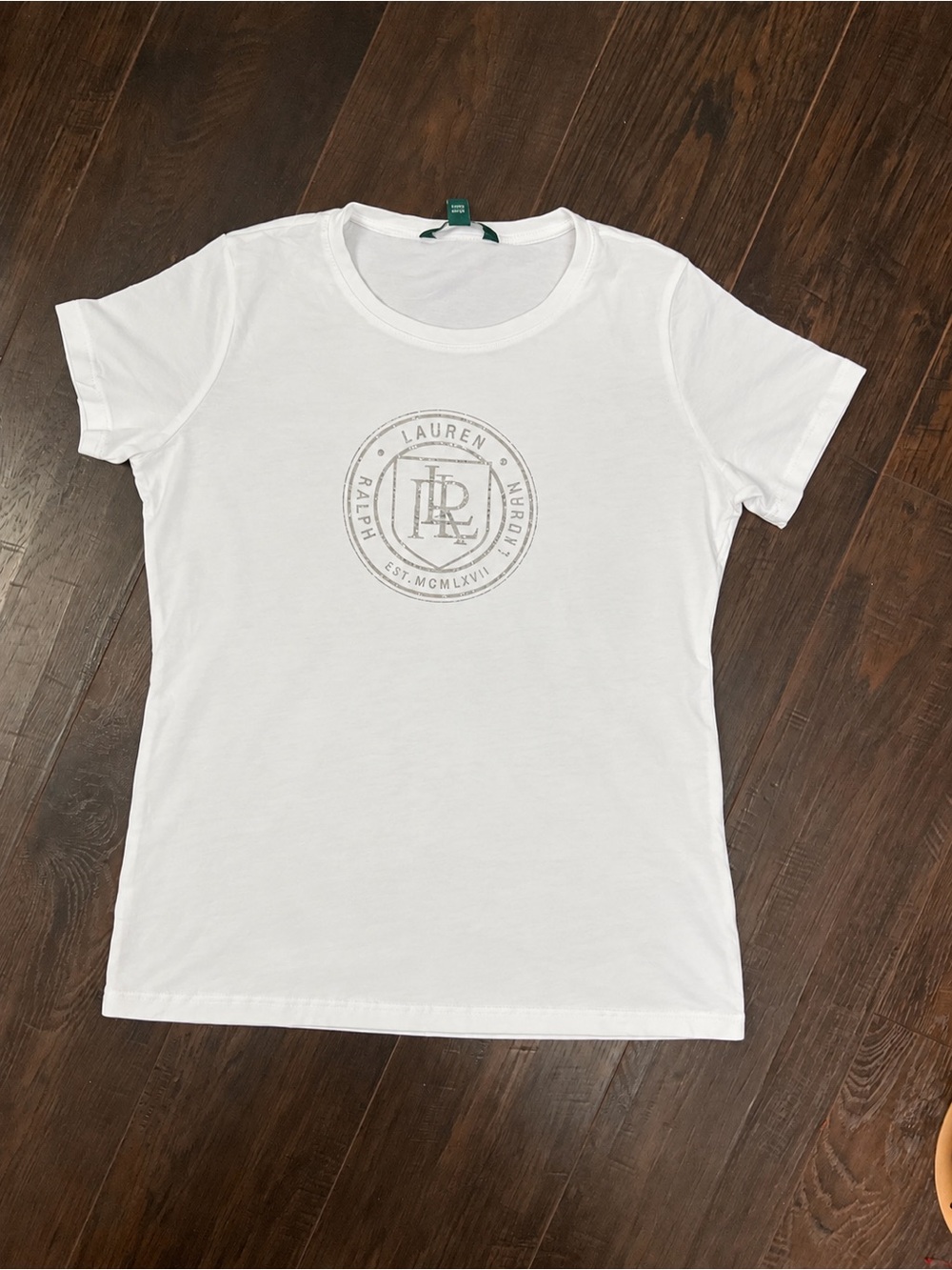 Ralph Lauren White Logo Crewneck Tee